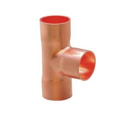 HVAC Reducing Tee Copper Pipe Fitting for Air Conditioner